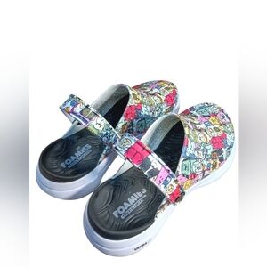 Skechers Foamies Multi-Color Cartoon Print Clogs Women's Size 8